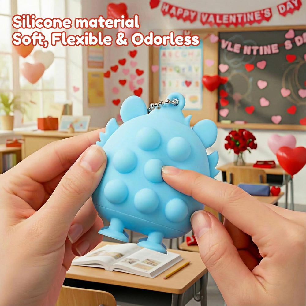 Pistroy soft silicone toys designed for safe kids' school gifts.
