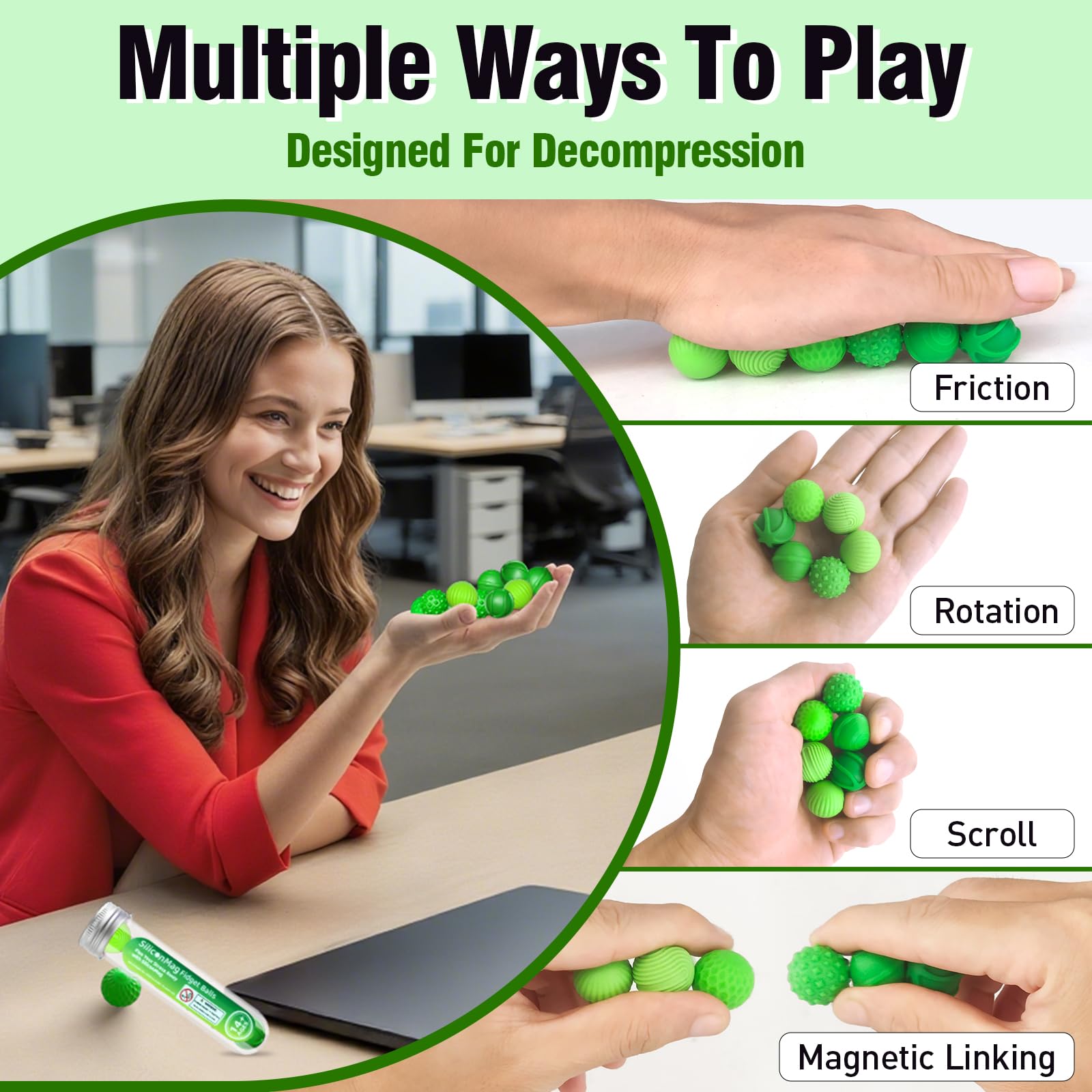 PITCOTT puzzle-like shapes of spheres and cubes in a set