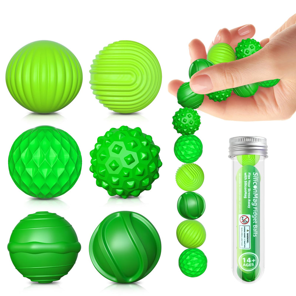 PITCOTT silicone sensory balls with textured surfaces for tactile focus