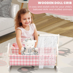 Pithfor doll bedding mattress pair supports comfortable, realistic doll sleep area.
