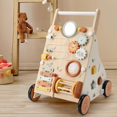 Pithfor wooden baby walker gift idea for curious toddlers