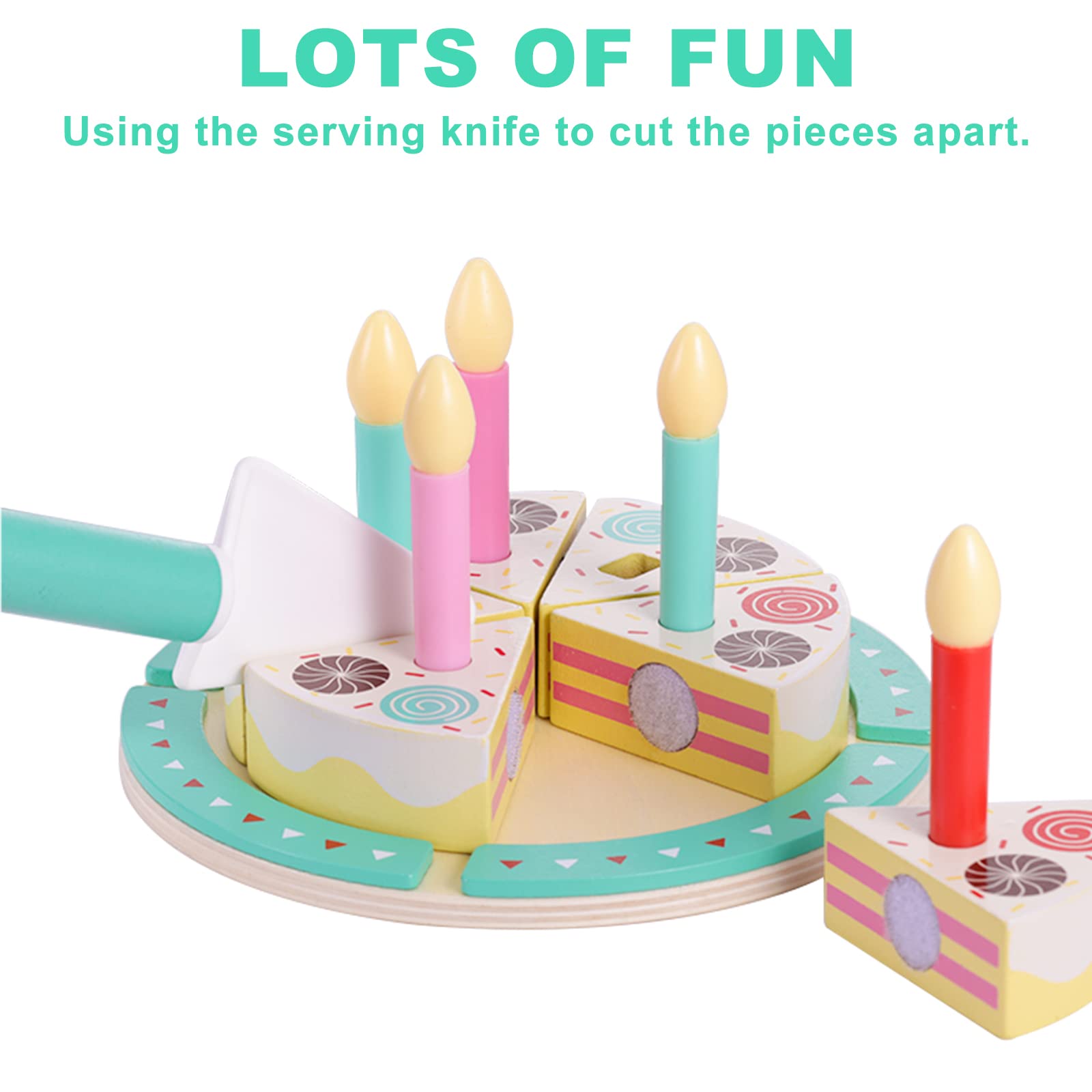 Pithfor wooden candles, add color and celebration to playtime.