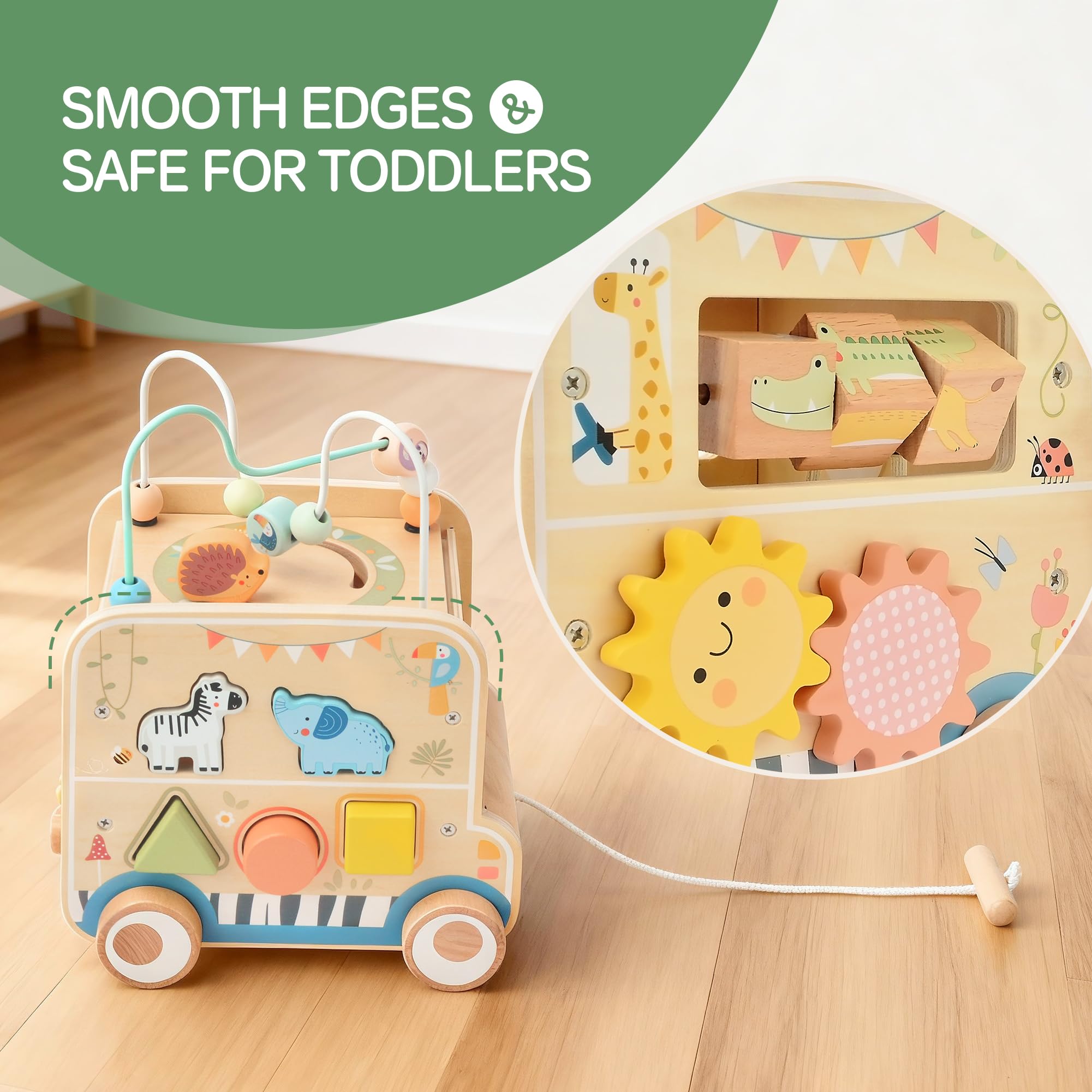 Pithfor rotating puzzle on activity cube for concentration