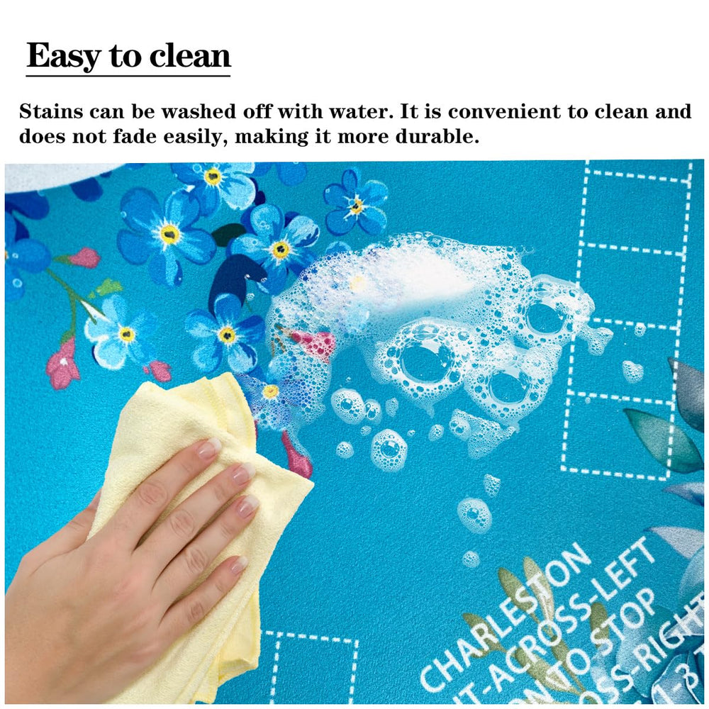 Pittera multi-game mat is easy to wipe clean and roll for storage