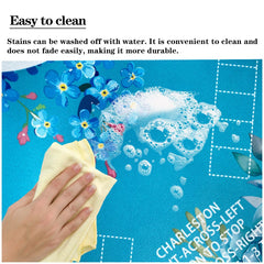 Pittera multi-game mat is easy to wipe clean and roll for storage