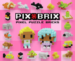 Pix Brix 3D build example illustrating dimensional pixel sculptures.