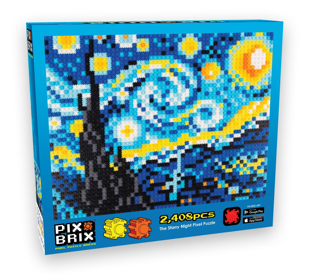 Pix Brix display-ready pixel art decor for desks or shelves