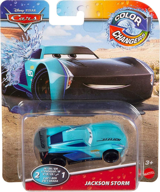 Pixar Cars Jackson Storm color-changing toy car activated by water for interactive play