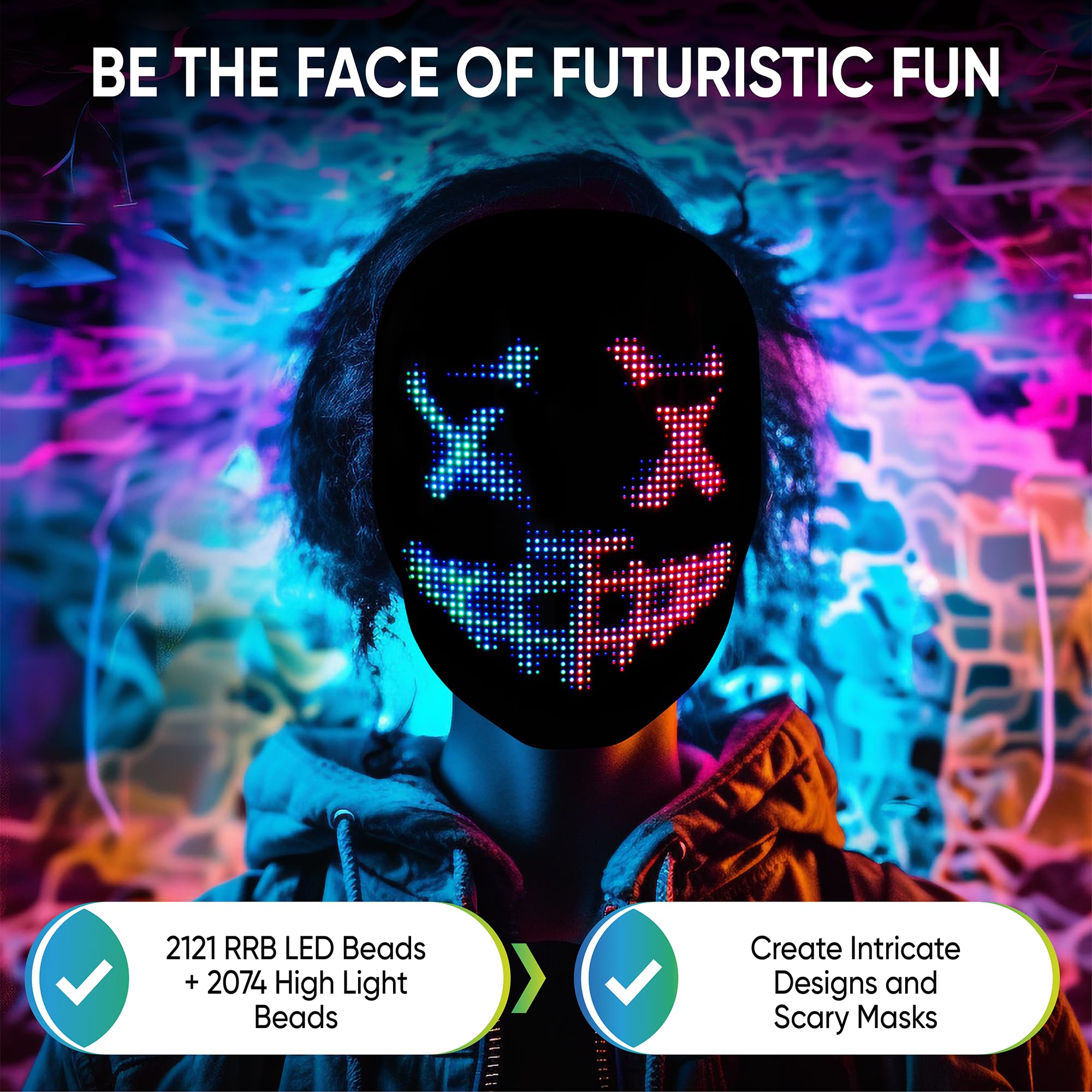 Glow Gear adjustable fit ensures comfortable wear during events