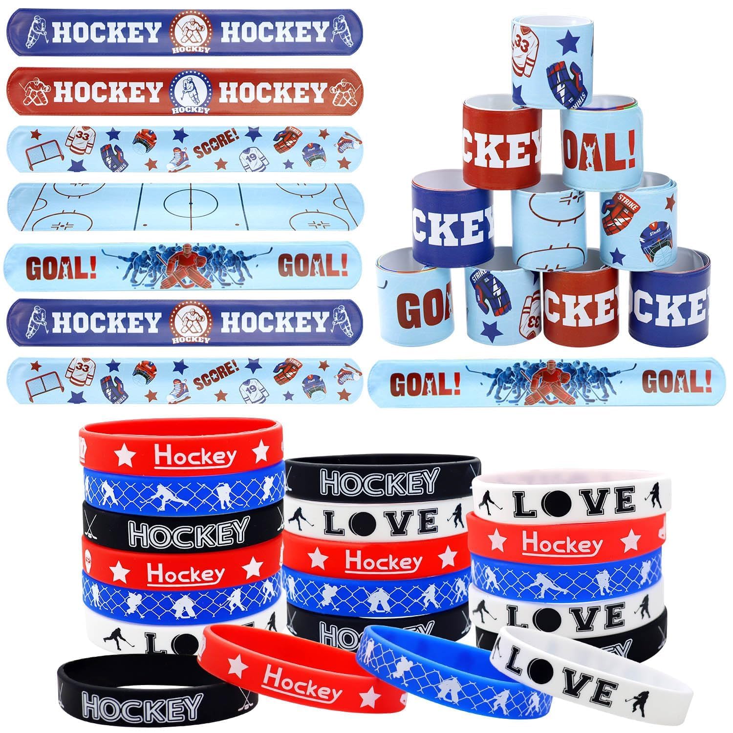 PIXHOTUL hockey wristbands set for game-day team spirit.