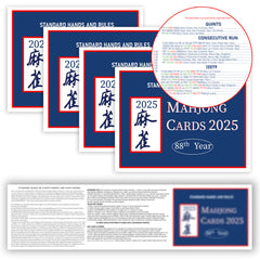 Pixibond Mahjong Cards 2025 folding design for easy reading at the table