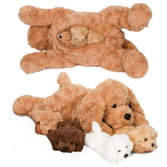 PixieCrush Adopt Me Dog mommy plush cuddles softly for bedtime comfort.