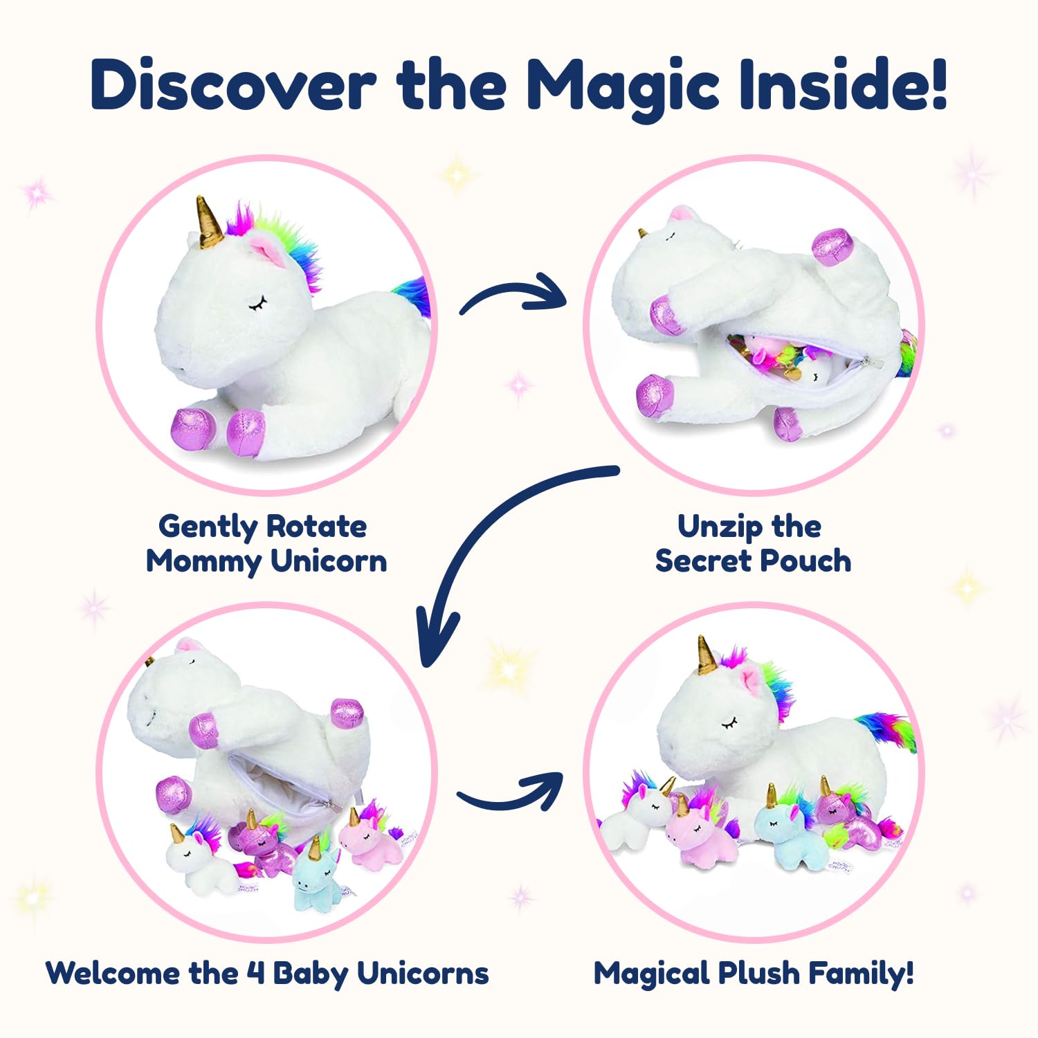 PixieCrush unicorns are perfect for bedtime snuggles and travel companions.