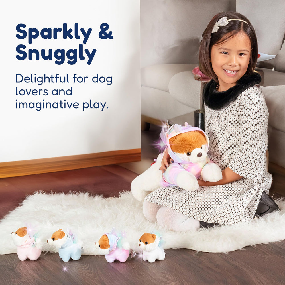 PixieCrush Puppies hidden-in-tummy plush, ready for unzip surprises and playful adventures.