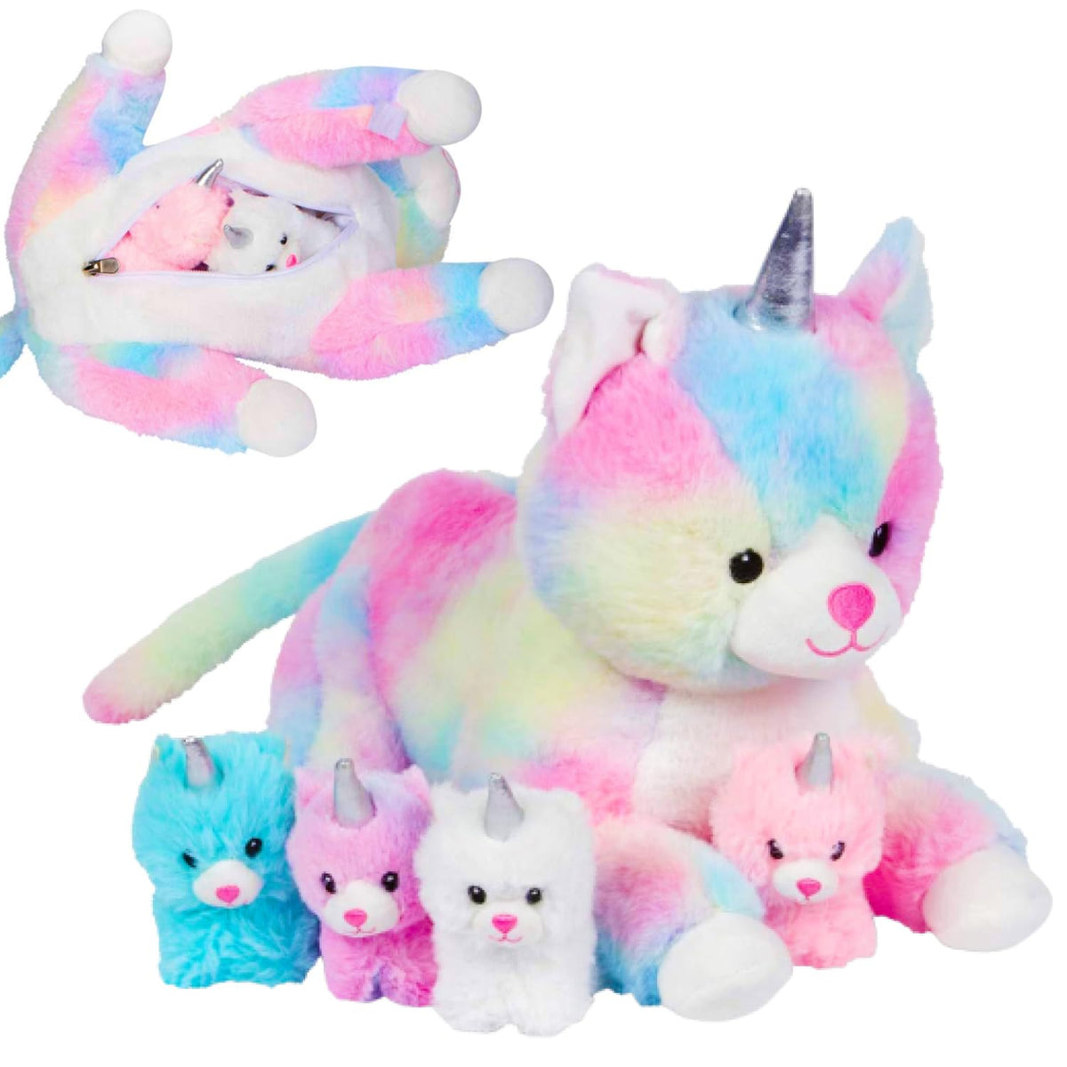 PixieCrush unicorn cat plushie mommy with soft fabric for cozy hugs