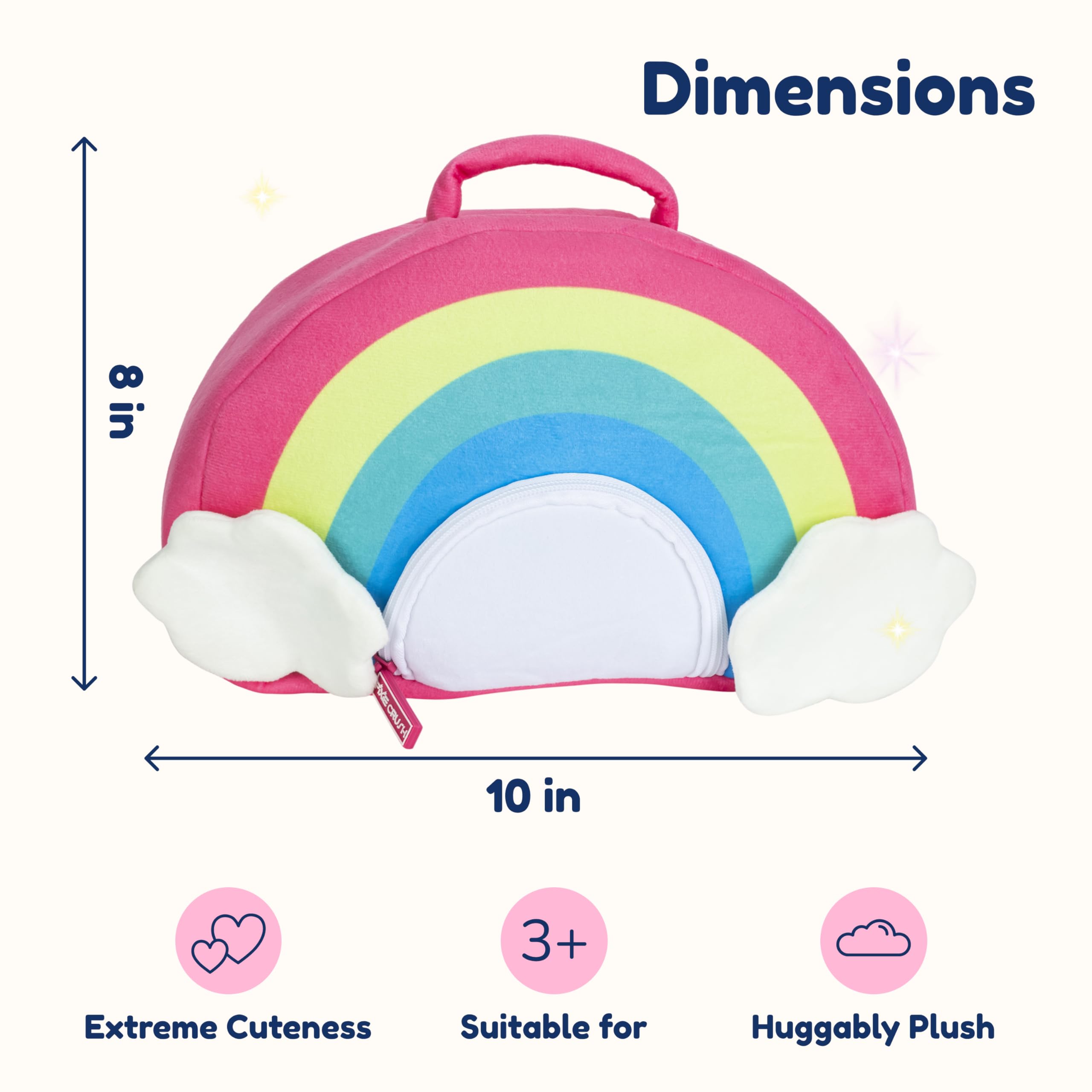 PixieCrush kittycorn plush offers soft, comforting company.