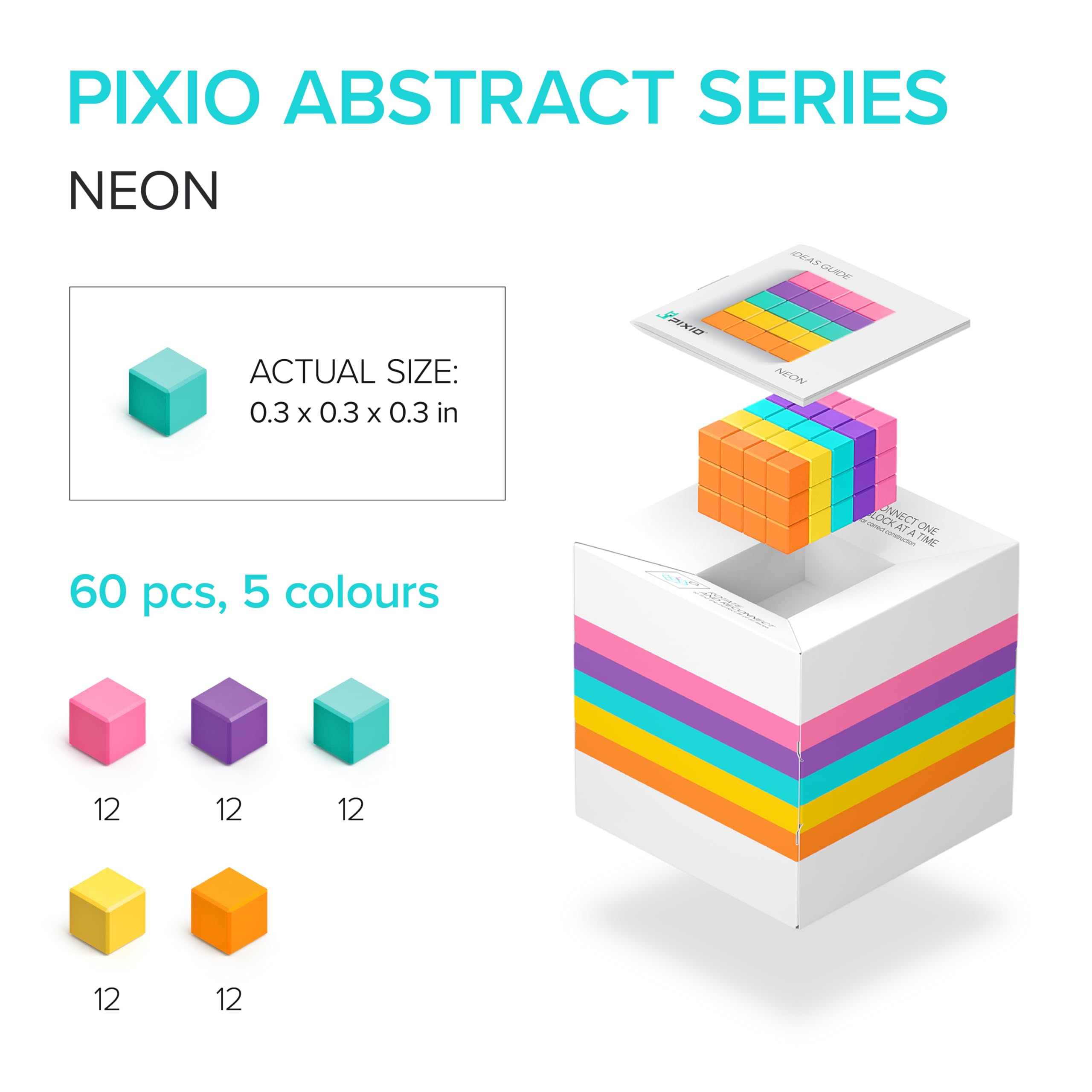PIXIO Neon pixel-art design transforms digital ideas into real art