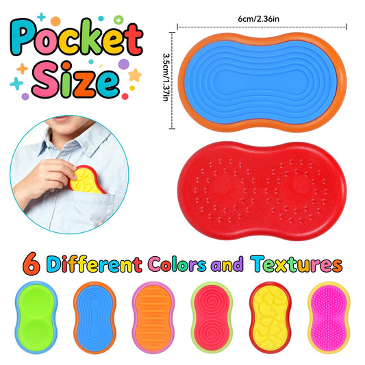 PIXLABBY silicone sensory magnetic slider texture 2 supports focus through varied touch sensations.