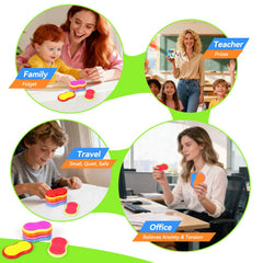 PIXLABBY silicone sensory magnetic slider texture 5 engages multiple textures for mindful play.