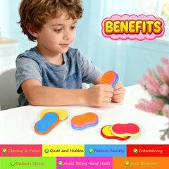 PIXLABBY silicone sensory magnetic slider texture 6 enhances self-regulation during classroom or home use.