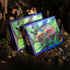 Pixlora 1000-piece puzzle with rainbow laser finish delivers vibrant, collectible art.