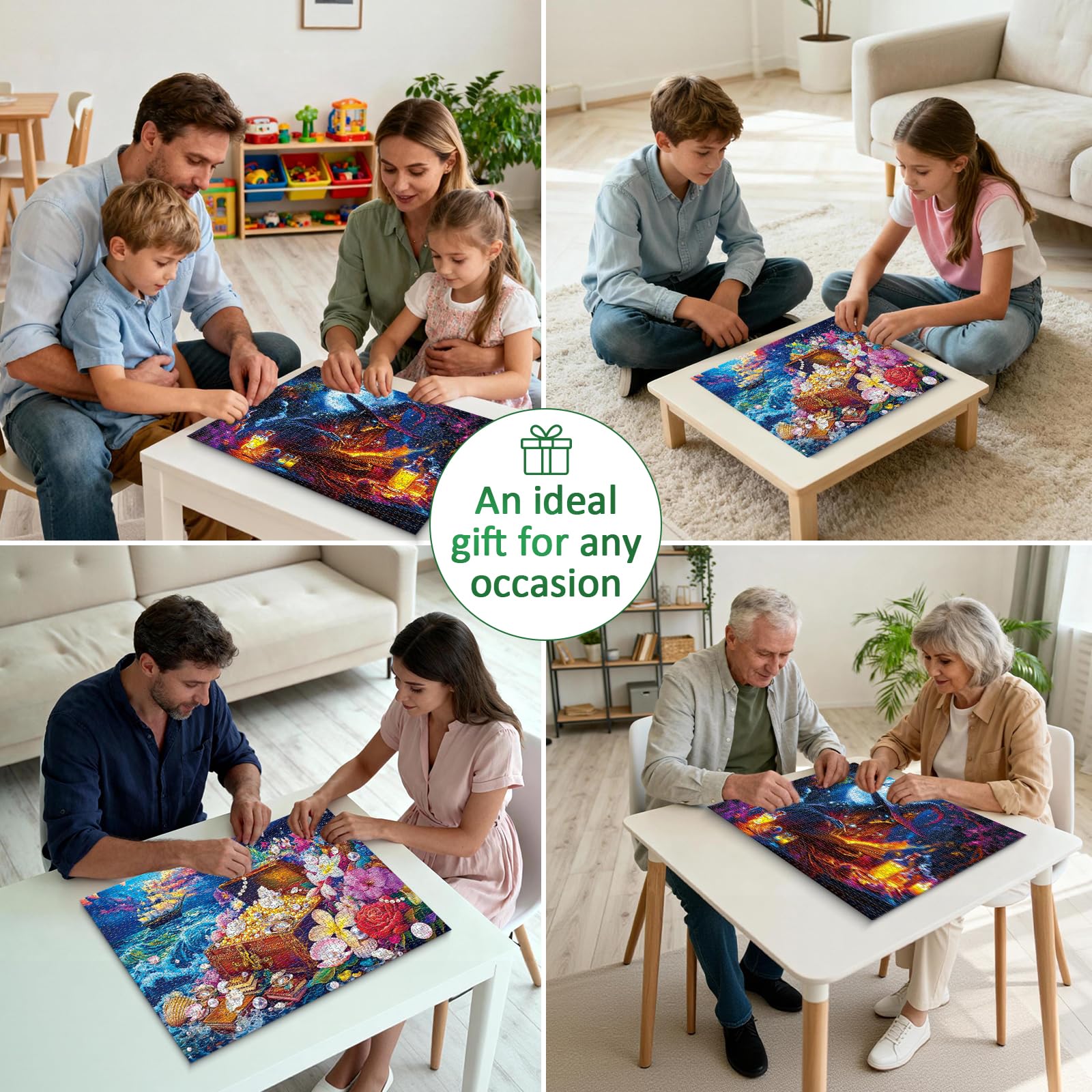 Pixlora two-piece puzzle set with hidden Easter Egg surprise.
