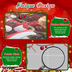 Pixlora glitter detail highlights fur and ornaments for sparkle.