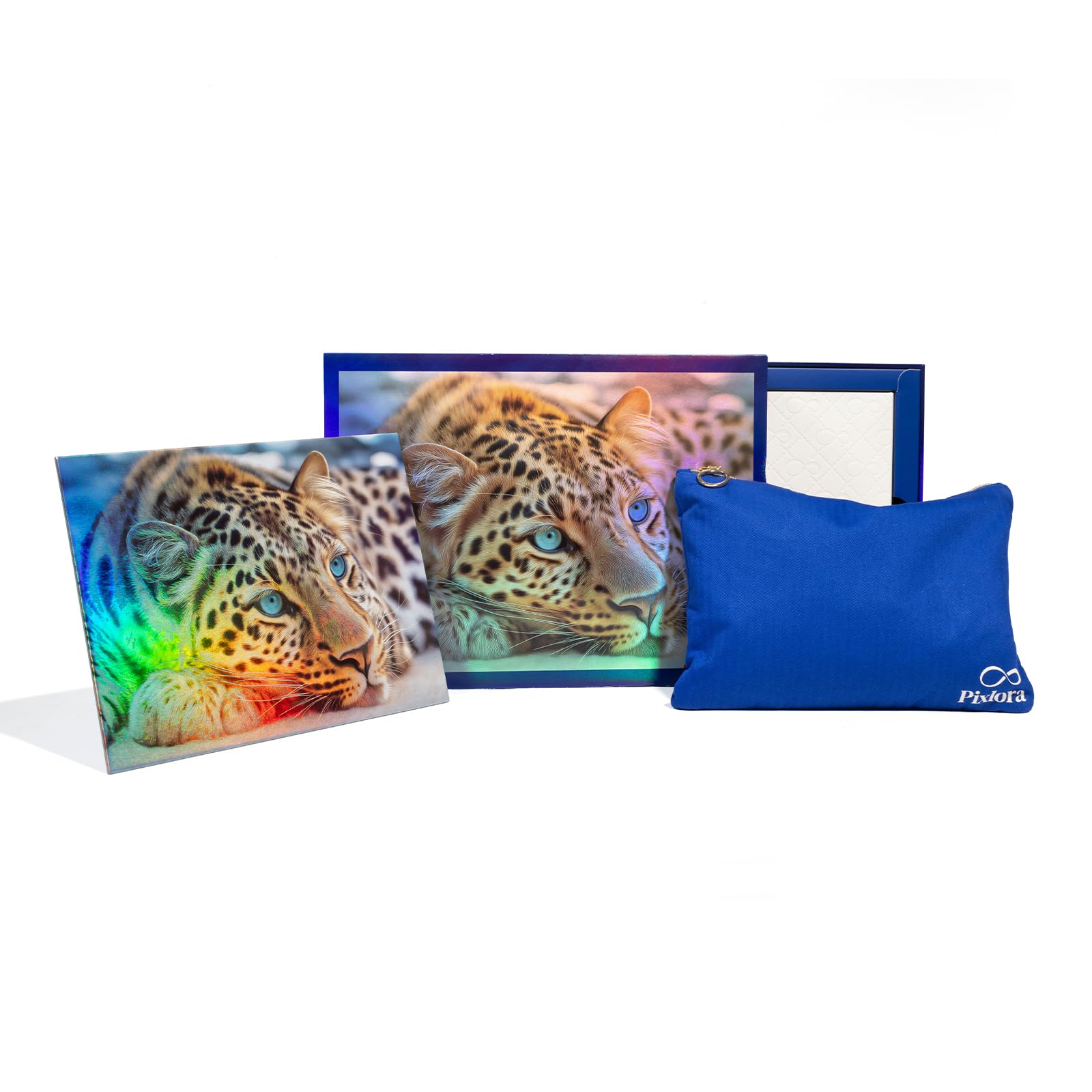 Pixlora Leopard teal eyes draw attention and reward with each completed section.
