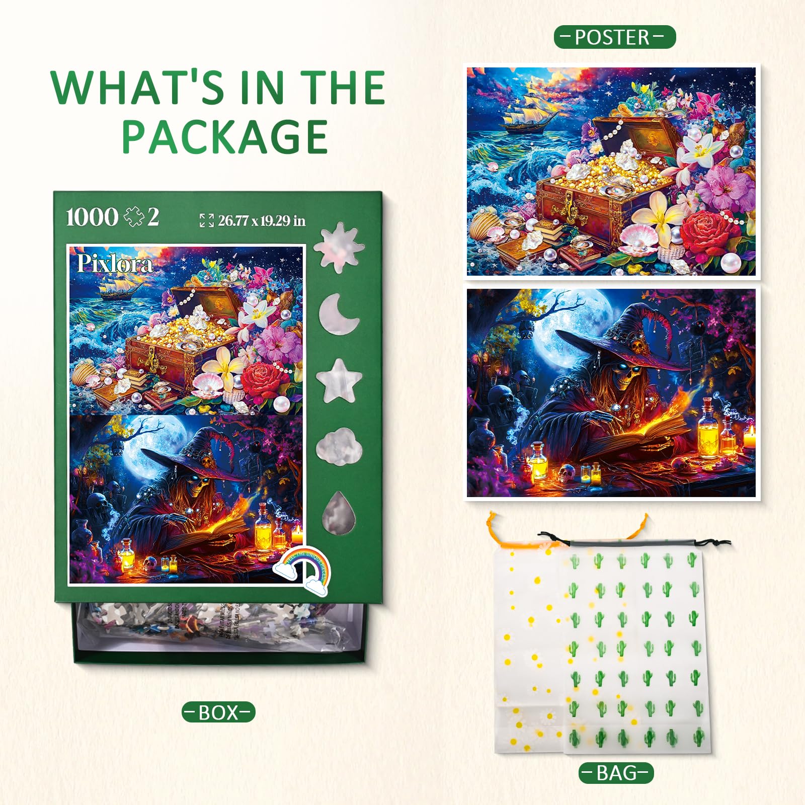 Pixlora magical dreamy series puzzle—gothic motifs spark imagination and curiosity.