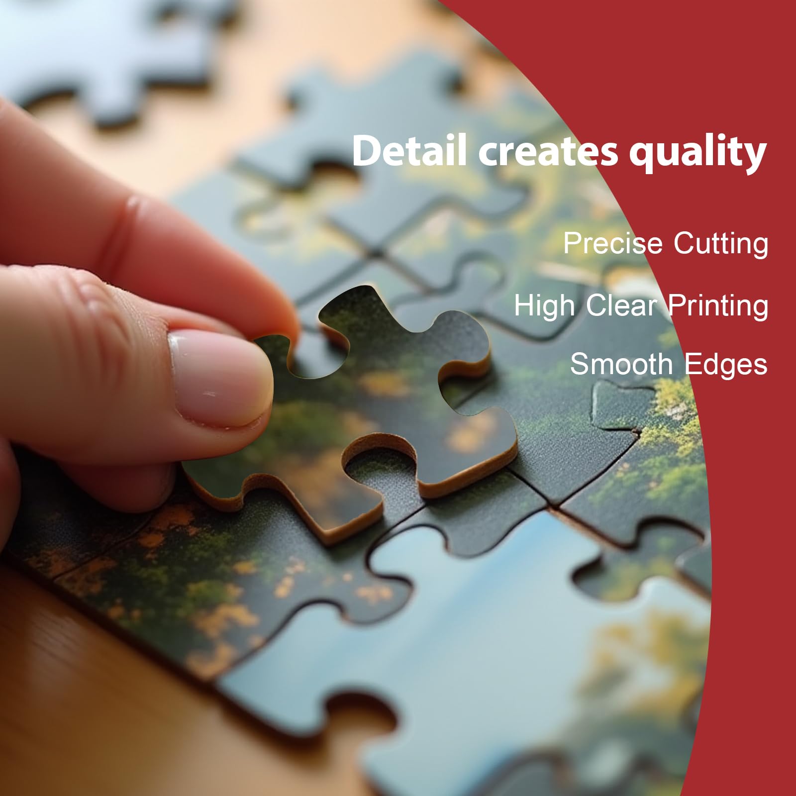 Pixlora dust-free cardboard puzzle offers premium quality and clean pieces.