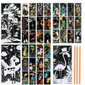 Pixnest 36-pcs scratch art bookmarks reveal rainbow colors for creative reading moments
