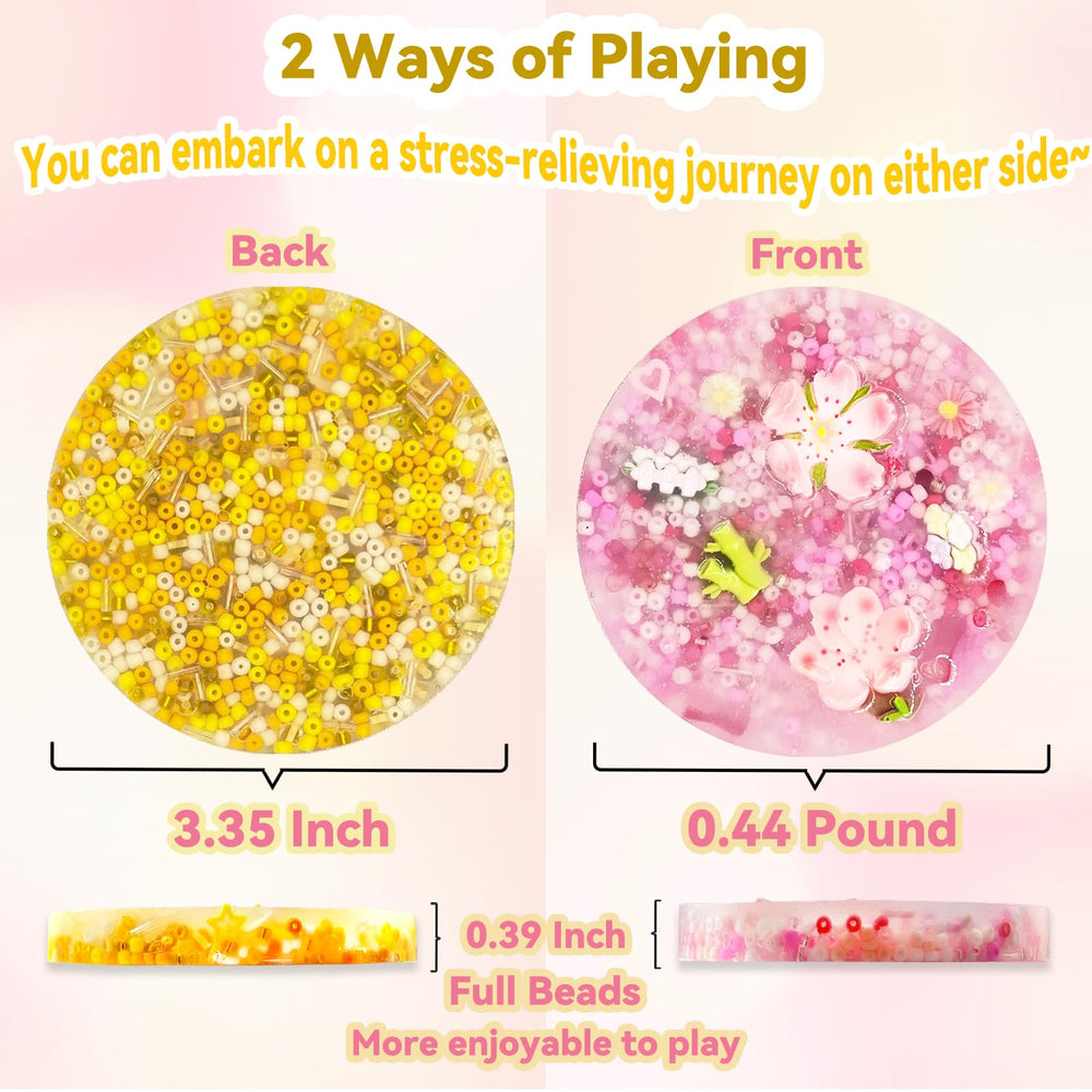 Pixnest Skin Picky Pads pink flower provide tactile focus for anxiety.
