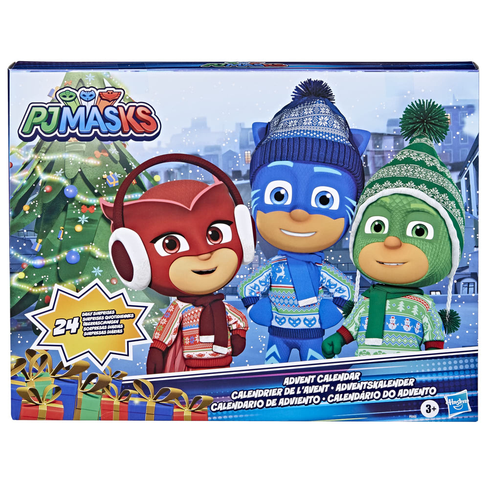 PJ Masks Advent Calendar box folds into a holiday play mat.