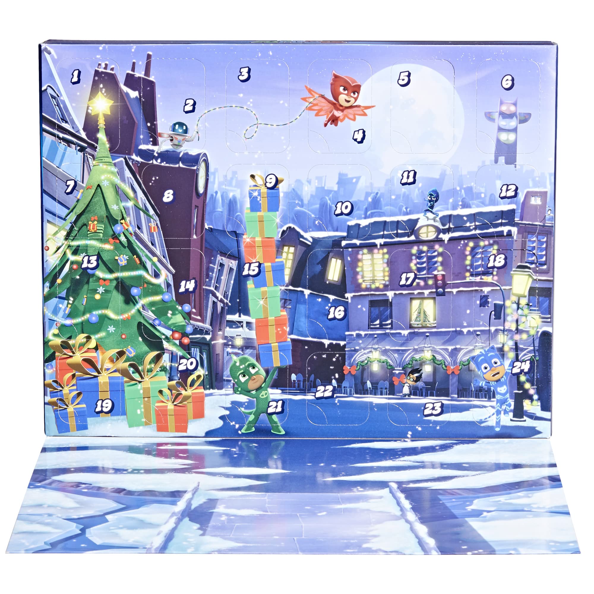 PJ Masks Advent Calendar icy pieces provide versatile props for scenes.