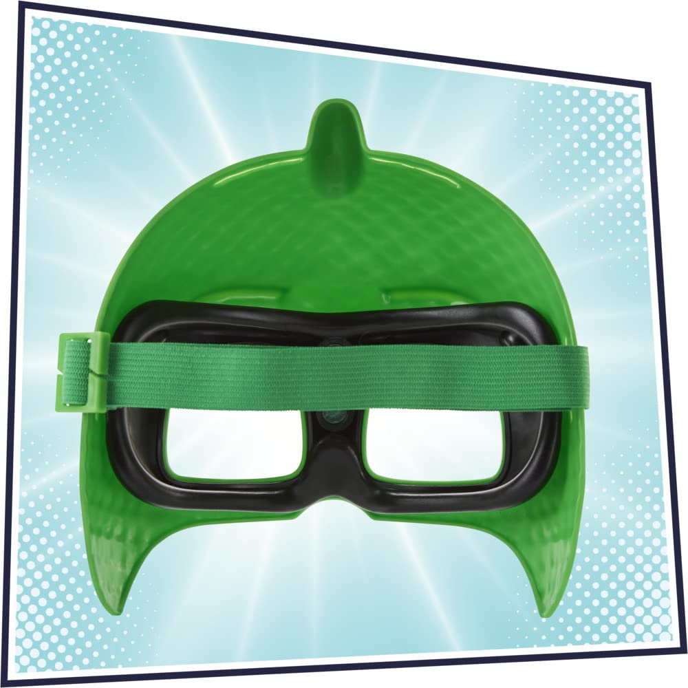 PJ Masks Gekko Hero Mask elastic headband close-up for secure fit
