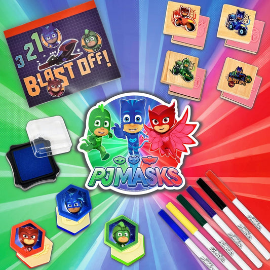 PJ Masks six-color marker set supports vibrant doodling and learning