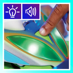 PJ Masks PJ Explorider air mode features bright red lights for soaring stories.