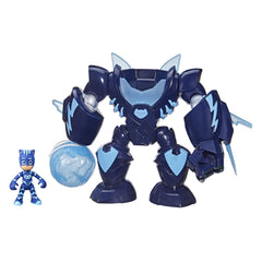 PJ Masks Robo-Catboy battle arms glow during action play.