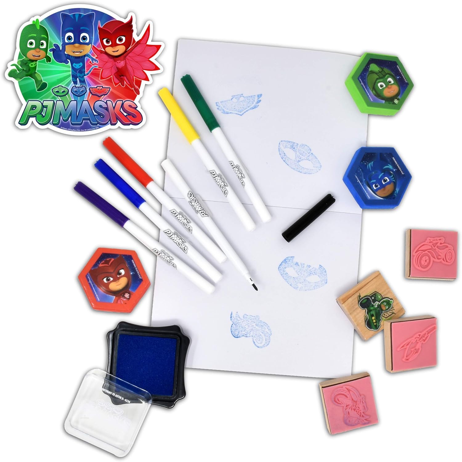 PJ Masks stamper ink pad ready for mess-free stamping sessions