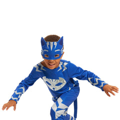 PJ Masks Turbo Blast Catboy blue fabric with silver accents for an action-ready appearance