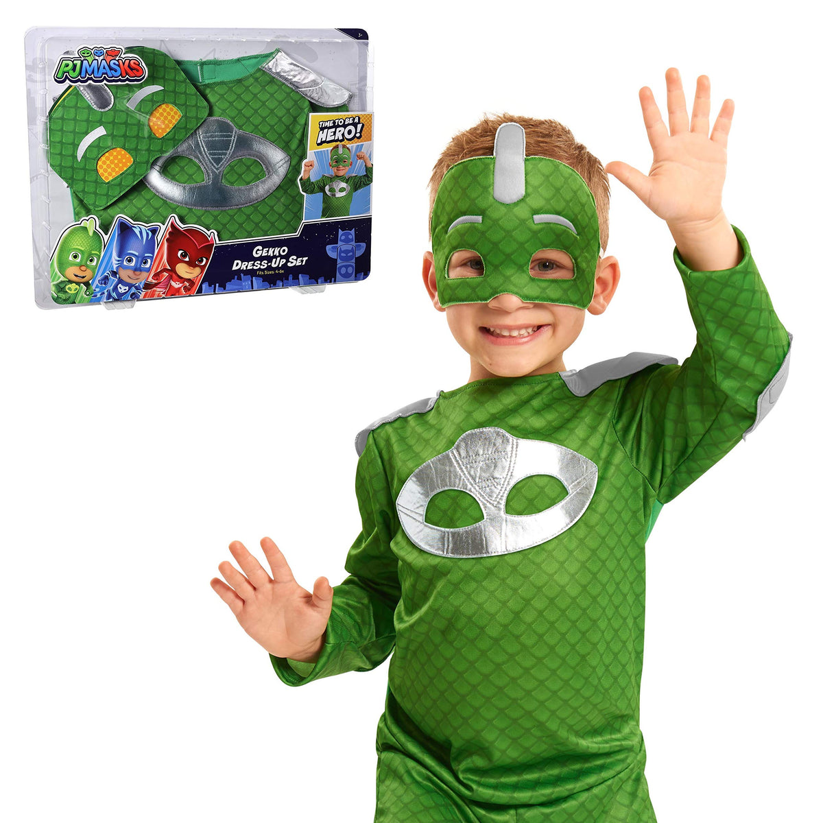 PJ Masks Turbo Blast Gekko dress-up full costume for imaginative play
