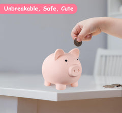 PJDRLLC piggy bank with bottom coin slot for easy access