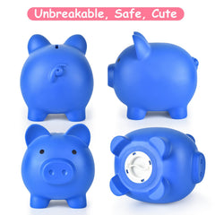 PJDRLLC Piggy Bank bottom knob closeup, built‑in access for quick deposits.