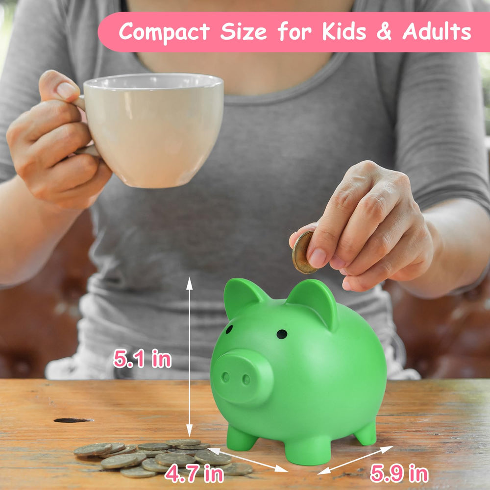 PJDRLLC piggy bank with easy coin access for quick deposits and withdrawals.