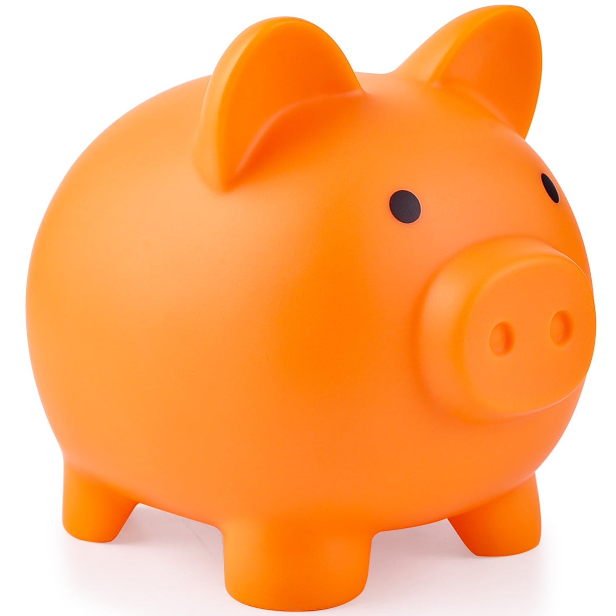 PJDRLLC orange piggy bank, ideal for teaching kids to save