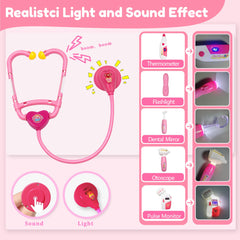 PJG Doctor Kit otoscope enhances role-play with bright, kid-friendly visuals.