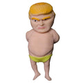 PJMarts Splat Doll swimsuit squishy closeup showing tactile relief and playful novelty for desks.