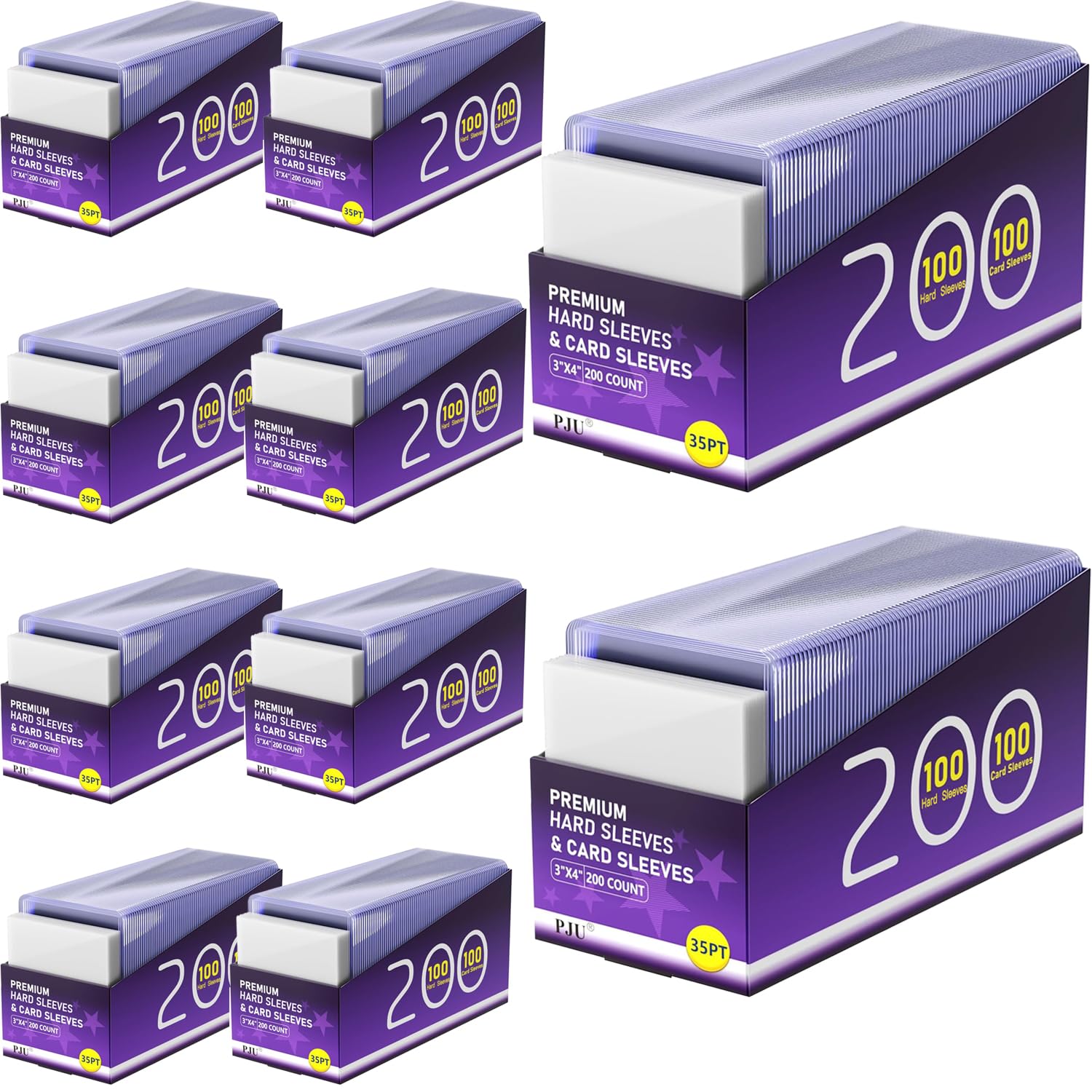 PJU 2000 hard sleeves pack protects and organizes your collection.