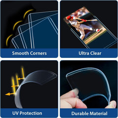PJU sleeves offer clear visibility for easy viewing and showcasing cards.
