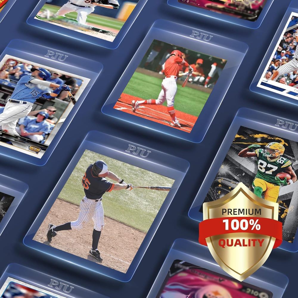 PJU premium card protectors feature clear display and high-quality PVC.